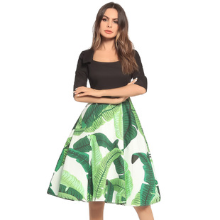 2025 spring and summer new large swing dress