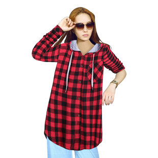 2025 autumn and winter new windbreaker women's cotton hoodie sweater coat long section