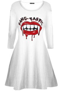 2025 new Halloween clothes dress long sleeve taro pumpkin HD print skirt spot